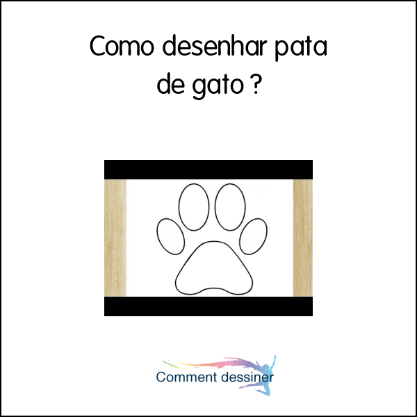 Como desenhar pata de gato